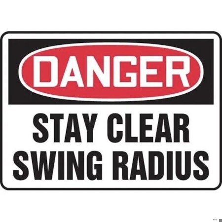 Accuform OSHA DANGER SAFETY SIGN  STAY CLEAR MEQM124VP MEQM124VP